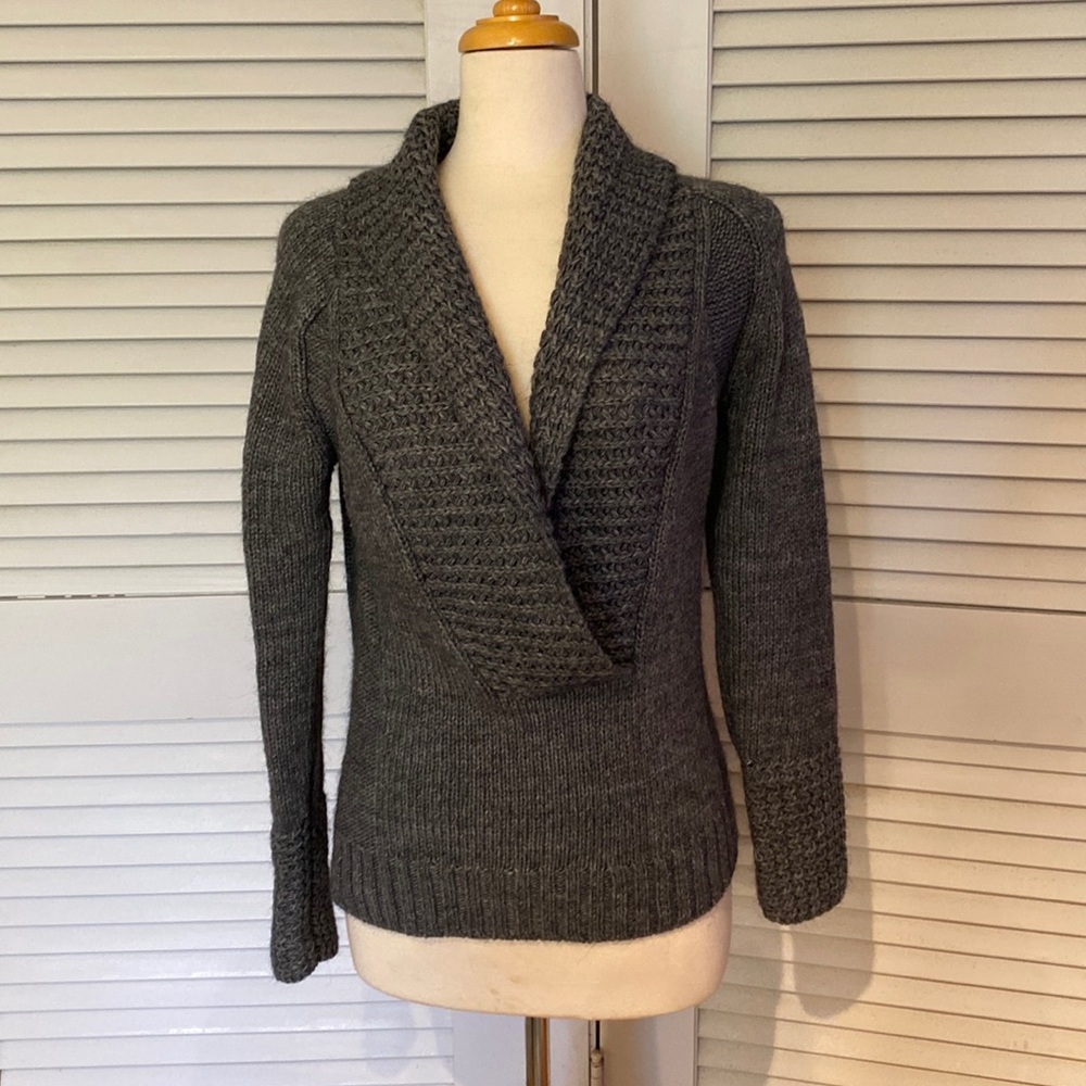 Size small grey LOFT V neck sweater.